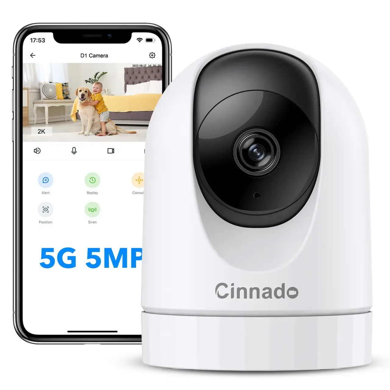 Поворотна IP-камера Cinnado D1 2K